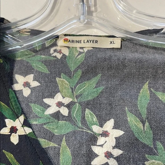 Marine Layer Dark Green Floral Maxi Dress - Picture 3 of 4